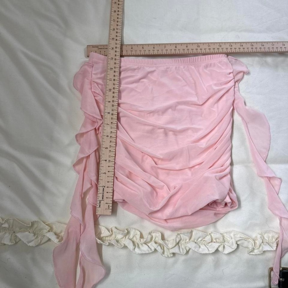 pink ruched fairy top  baby pink ruched tube top - Picture 3 of 3